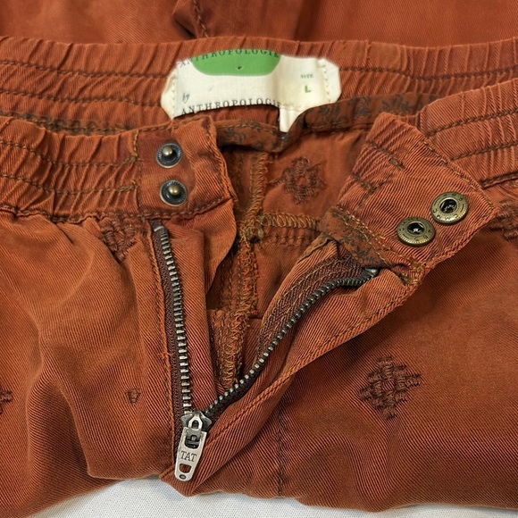 Anthropologie Rust Track Pants L - Picture 6 of 10